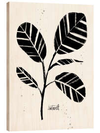 Wood print Botanical Sketches IV