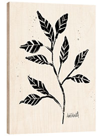 Wood print Botanical Sketches V