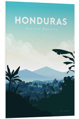 Hartschaumbild Honduras