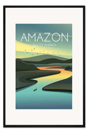 Gerahmter Kunstdruck Amazonien