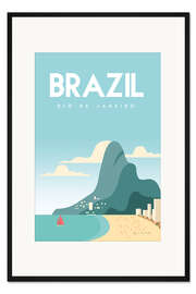 Gerahmter Kunstdruck Rio de Janeiro, Brazil