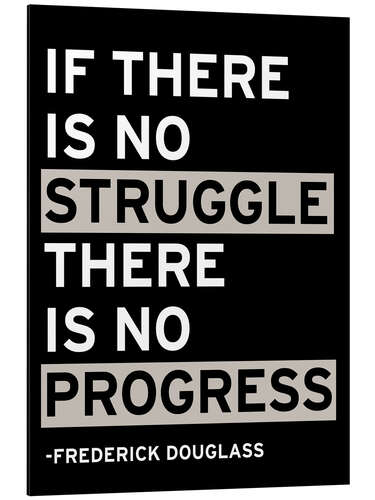 Cuadro de aluminio If there is no struggle there is no progress