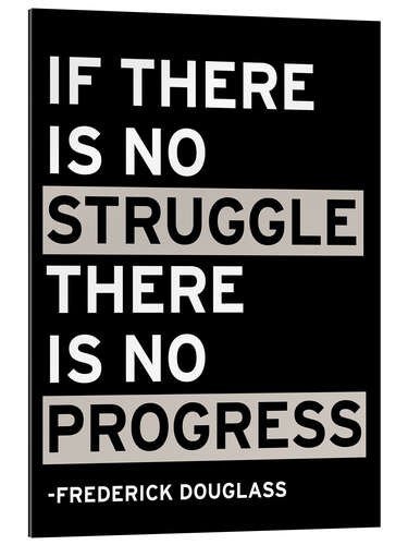 Cuadro de plexi-alu If there is no struggle there is no progress