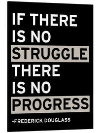 Magnettafel If there is no struggle there is no progress