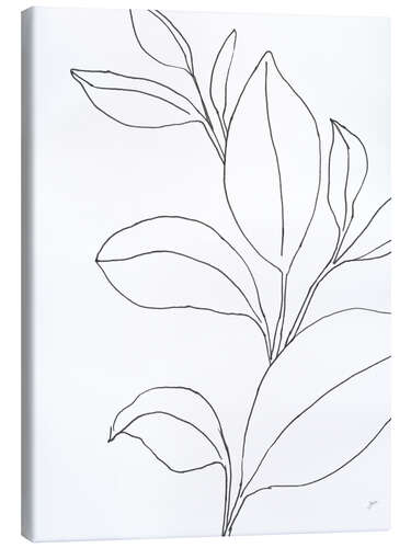 Canvas print Line Leaves II