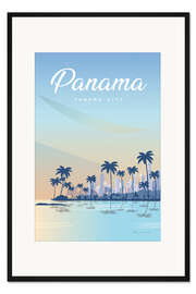 Gerahmter Kunstdruck Panama City - Panama