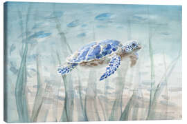 Canvastavla  Sea turtle in watercolor - Danhui Nai
