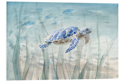 Foam board print Sea turtle in watercolor