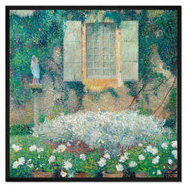 Gerahmter Kunstdruck Fenster der Küche zum Garten in Marquayrol