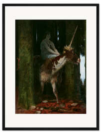 Gerahmter Kunstdruck Stille des Waldes