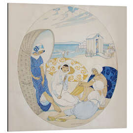 Magnettafel Plaudern am dänischen Strand