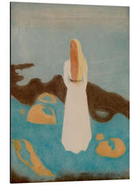 Magnettafel Junge Frau am Strand