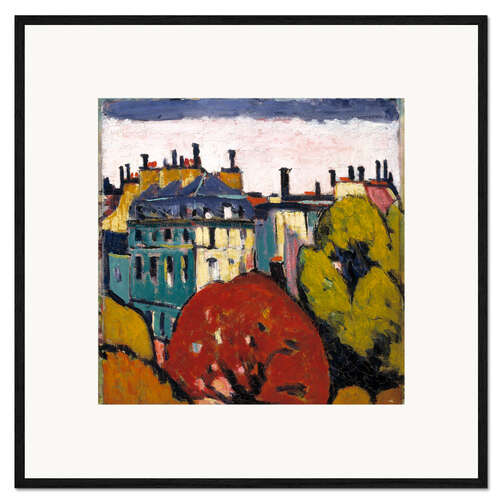Impresión de arte enmarcada Landscape, Paris
