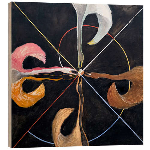 Tableau en bois Group IX SUW, The swan No. 7