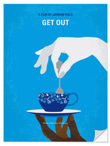 Selvklæbende plakat Get Out