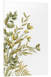 Foam board print Botanical illustration