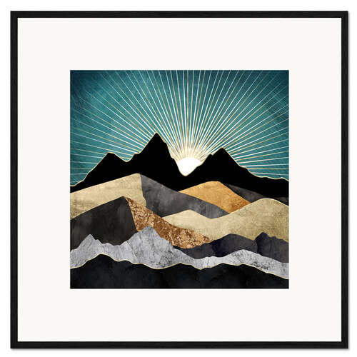 Framed art print Metallic Daybreak