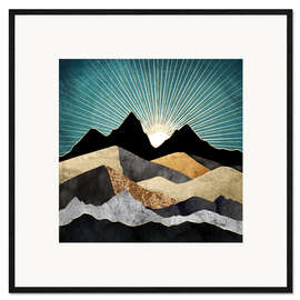 Framed art print Metallic Daybreak