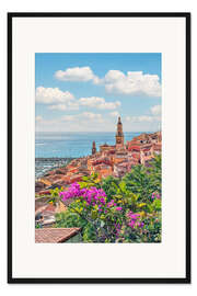 Gerahmter Kunstdruck Menton
