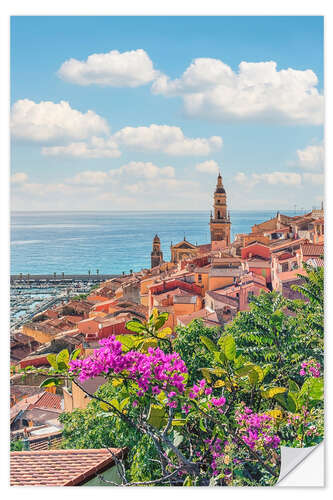 Selvklæbende plakat Menton
