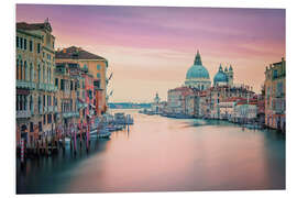 Foam board print Pink Venice