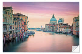 Wandsticker Venedig in Rosa