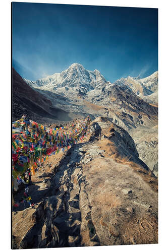 Tableau en aluminium Camp de base des Annapurnas