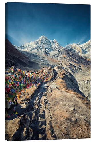 Tableau sur toile Camp de base des Annapurnas