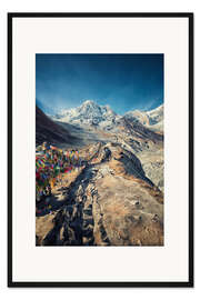 Gerahmter Kunstdruck Annapurna-Basislager