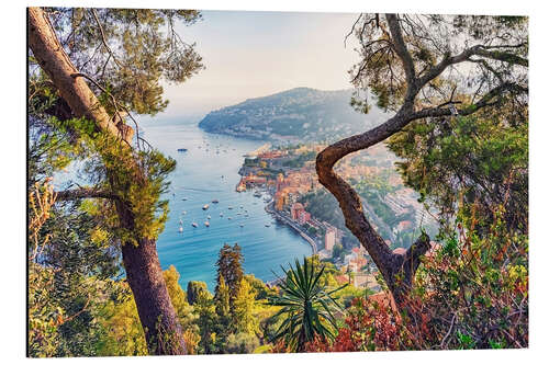 Aluminium print Villefranche-Sur-Mer