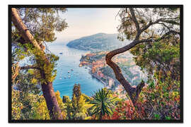 Gerahmter Kunstdruck Villefranche-Sur-Mer