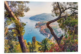 Foam board print Villefranche-Sur-Mer