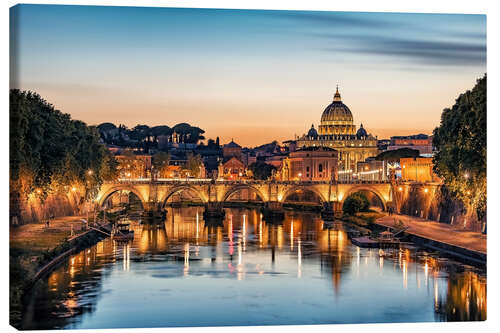 Canvastavla Rome in the evening