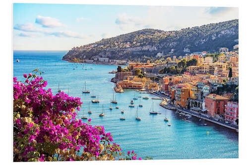 Foam board print Villefranche sur mer