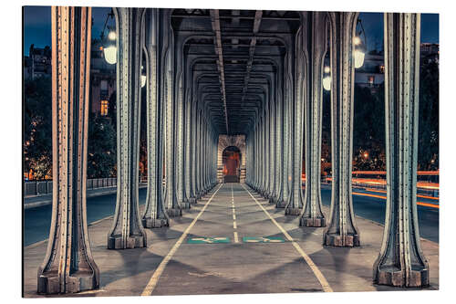 Aluminium print Bir-Hakeim Bridge