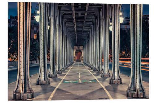 Foam board print Bir-Hakeim Bridge