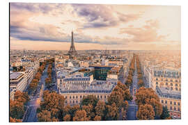 Aluminiumtavla Paris the city of lights