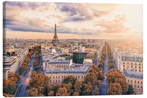 Leinwandbild Paris die Stadt der Lichter