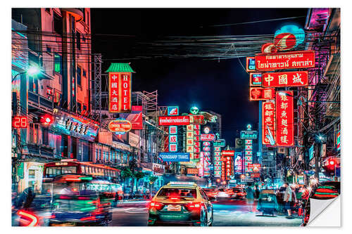 Selvklebende plakat Chinatown I