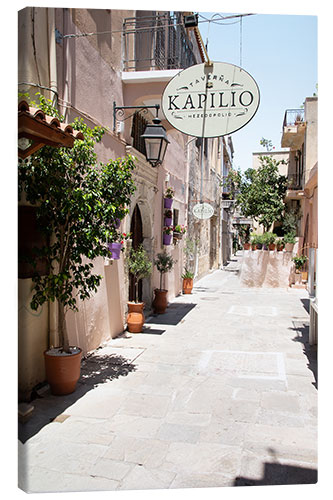 Canvas print On the streets of Greece