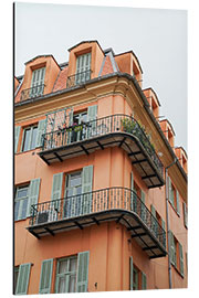 Aluminium print Colorful Building In Nice, France