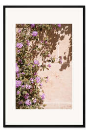 Gerahmter Kunstdruck Lila Sommerblumen