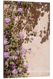 Magnettafel Lila Sommerblumen