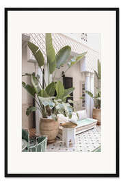 Gerahmter Kunstdruck Riad in Marrakesch