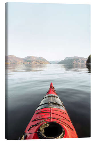 Canvas print The Red Kayak In Norway