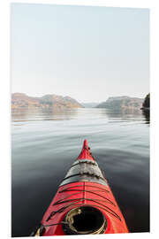 PVC-tavla The Red Kayak In Norway