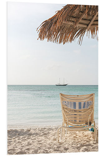 Tableau en PVC Vue sur la plage d'Aruba