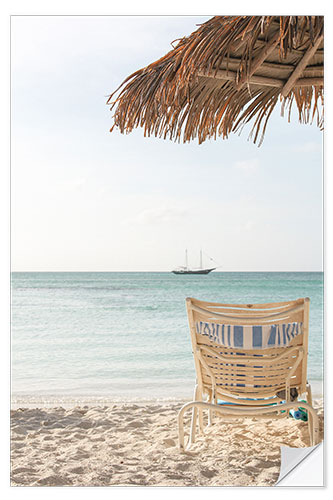 Wall sticker View of the Aruba Beach