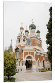 Alubild Russische Kirche in Nizza, Frankreich