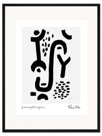 Gerahmter Kunstdruck Y vereinzelt anagoria - frei nach Klee